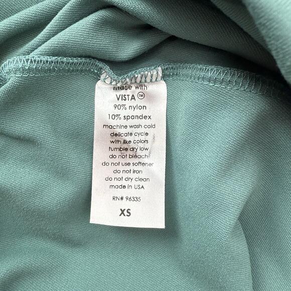 Susana Monaco Flared Tube Jumpsuit XS Rosemary Stretch Minimalist Old Money - Picture 5 of 5